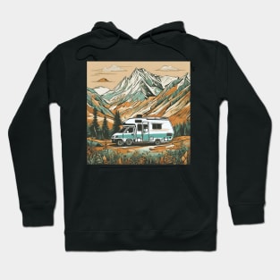 Vintage Camper van Into The Wild Hoodie